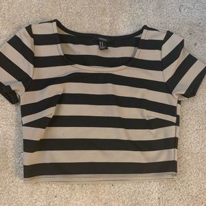 Striped crop top
